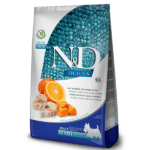 Farmina N&D Ocean Adult Mini Dog Food | Codfish & Orange | Supports Overall Health | Complete Food for Adult Dogs | No Artificial Preservatives