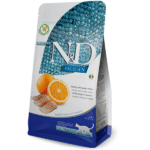 Farmina N&D Ocean Herring & Orange Cat Food | Premium Dry Food | Rich Source of Omega Fatty acids, Low Glycemic | Complete & Balanced Nutrition | for Adult Cats