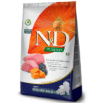 FARMINA PET FOODS N&D Adult Pumpkin Pellet Dry Dog Food, Grain-Free, Puppy Medium & Maxi Breed, Lamb and Blueberry